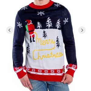 Tipsy Elves Merry Christmas Yellow Snow Sweater